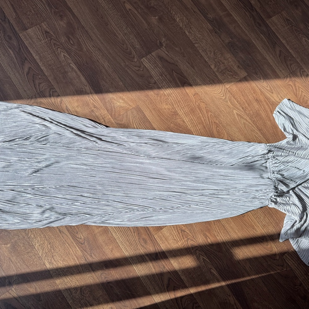 Elegant Gray Maxi Dress